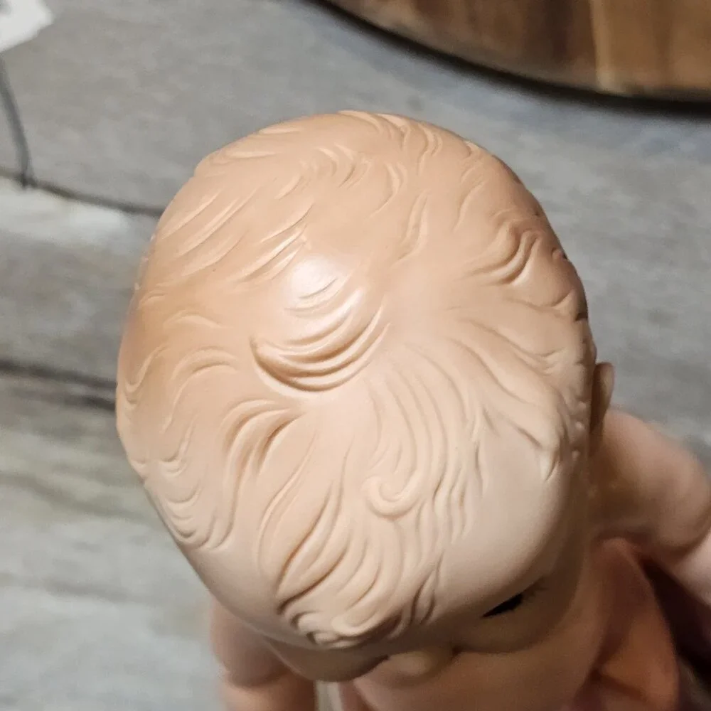 VTG 60s Horsman Baby Doll Molded Hair Drink Wet 12‎ Inch Green Sleepy Eyes